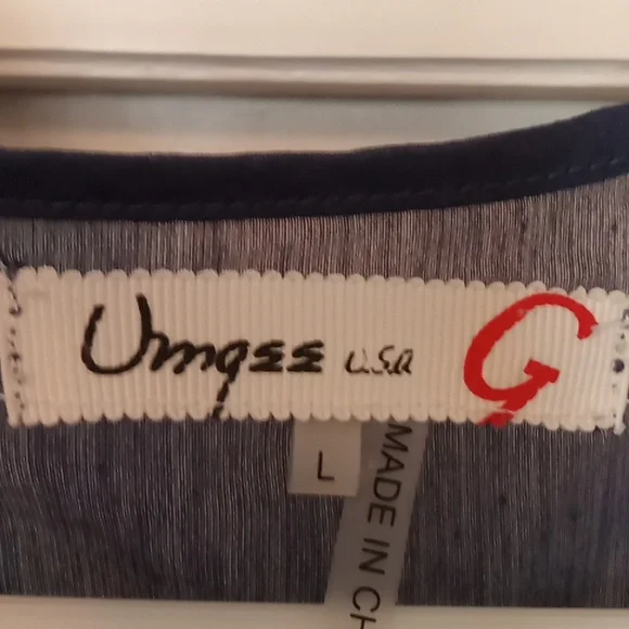 Umgee Navy Blue And Red Dress - Picture 5 of 5